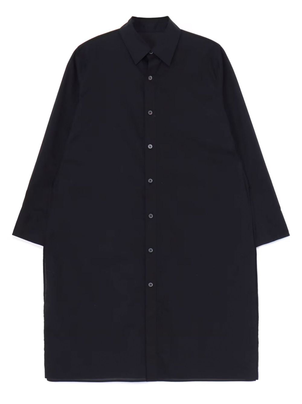 Yohji Yamamoto layered-design cotton shirt - Black von Yohji Yamamoto
