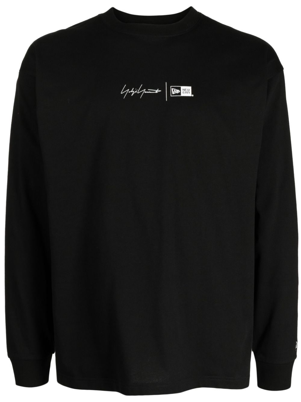 Yohji Yamamoto logo-print cotton T-shirt - Black von Yohji Yamamoto