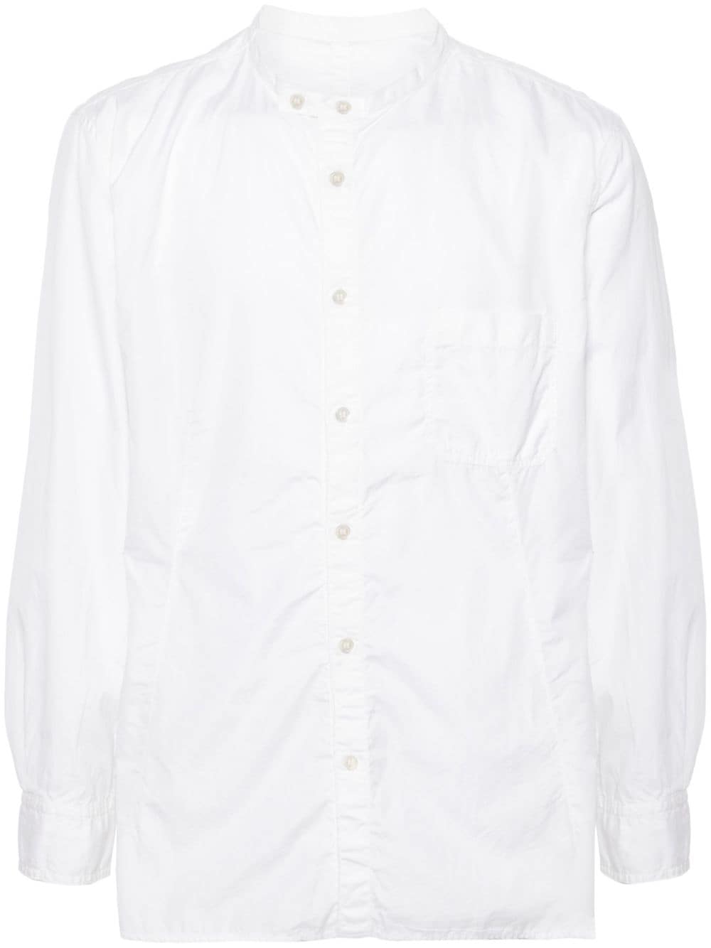 Yohji Yamamoto plain cotton shirt - White von Yohji Yamamoto