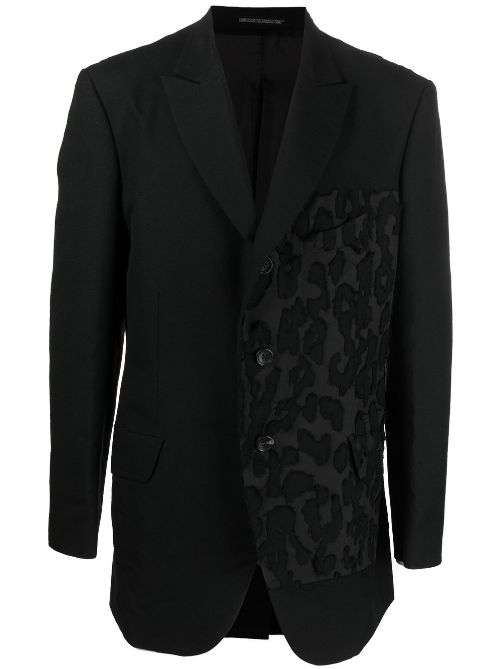 Yohji Yamamoto Black Single Breasted Blazer von Yohji Yamamoto