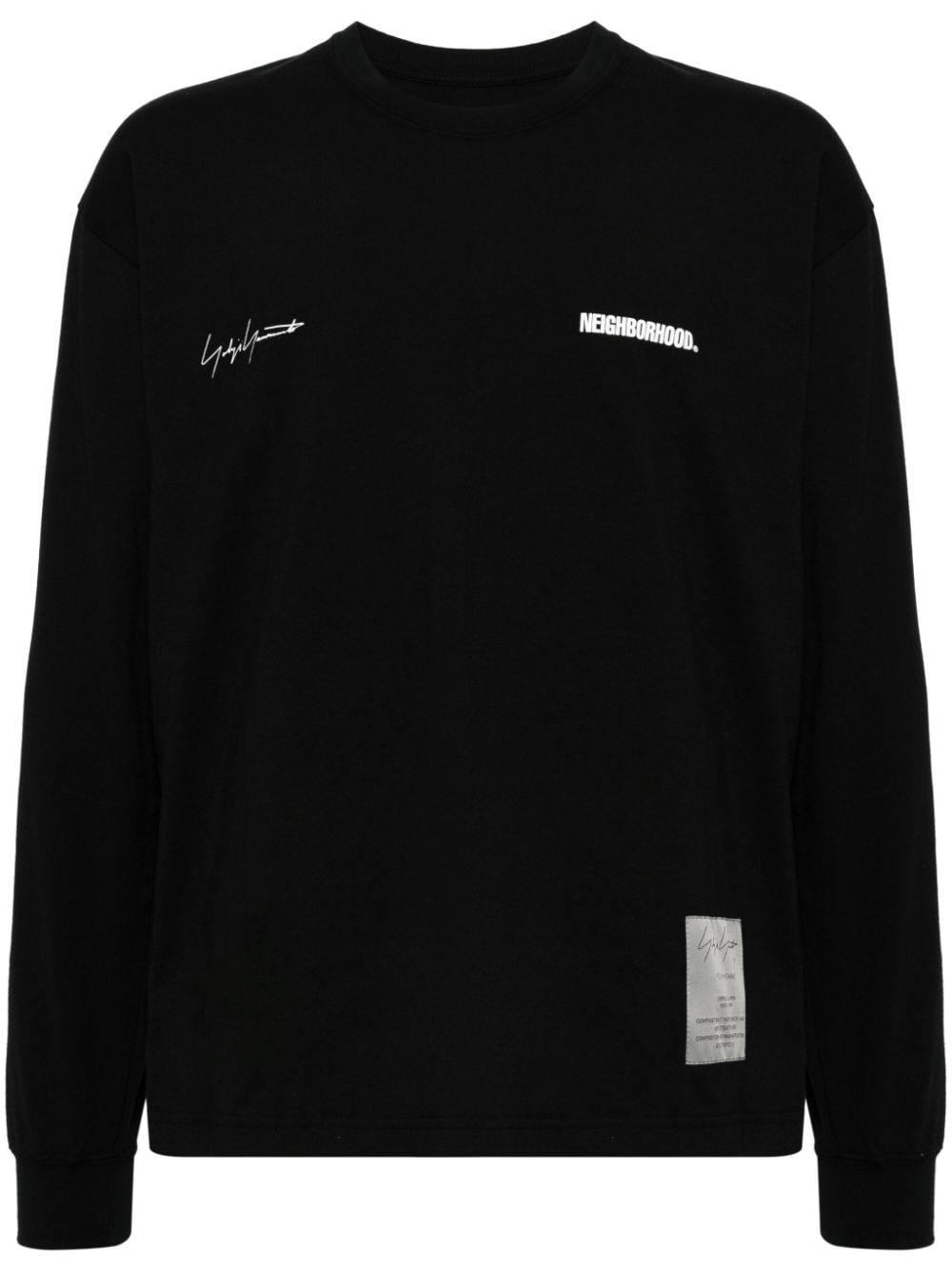 Yohji Yamamoto x NEIGHBORHOOD logo-print cotton T-shirt - Black von Yohji Yamamoto