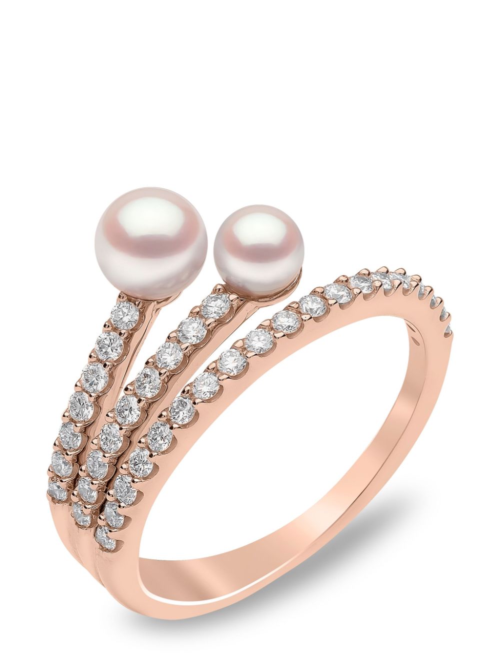 Yoko London 18kt rose gold Akoya pearl and diamond ring - Pink von Yoko London