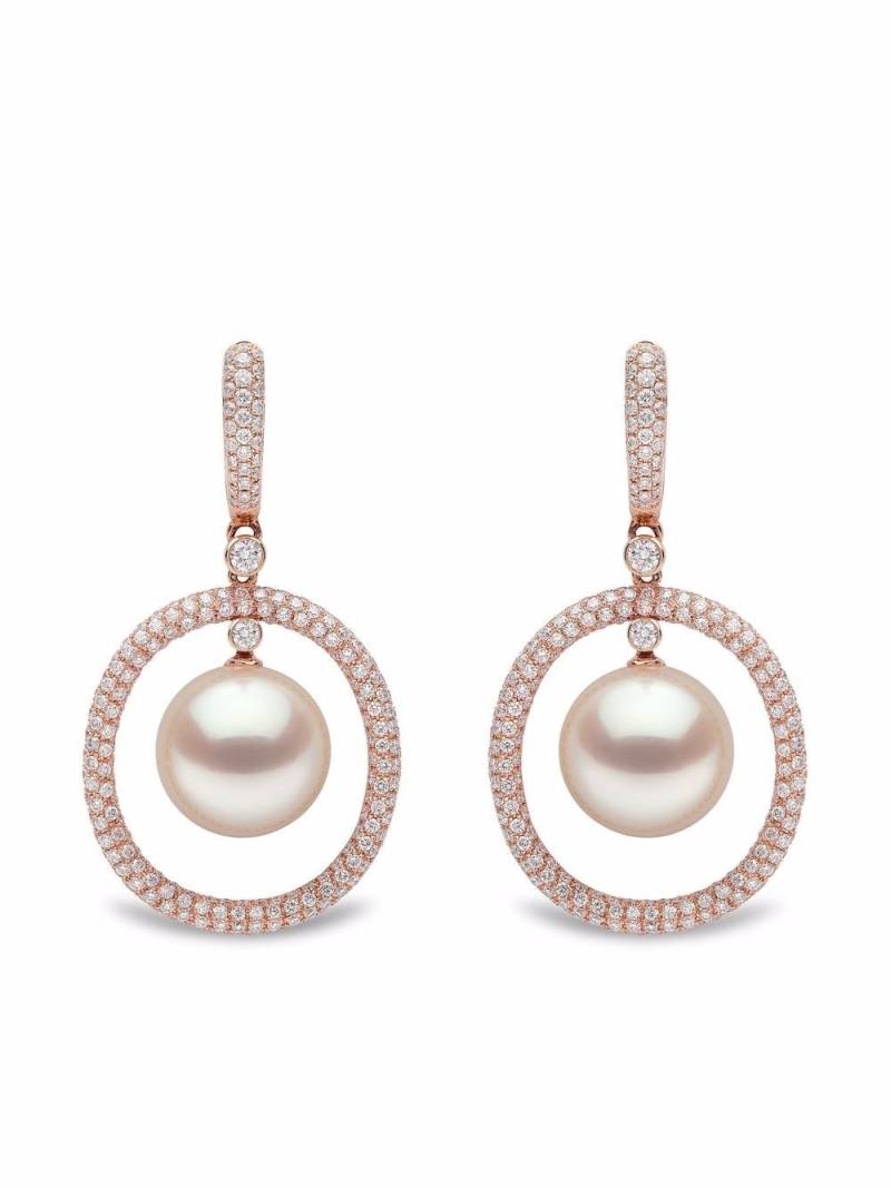 Yoko London 18kt rose gold Aurelia South Sea pearl and diamond drop earrings - Pink von Yoko London