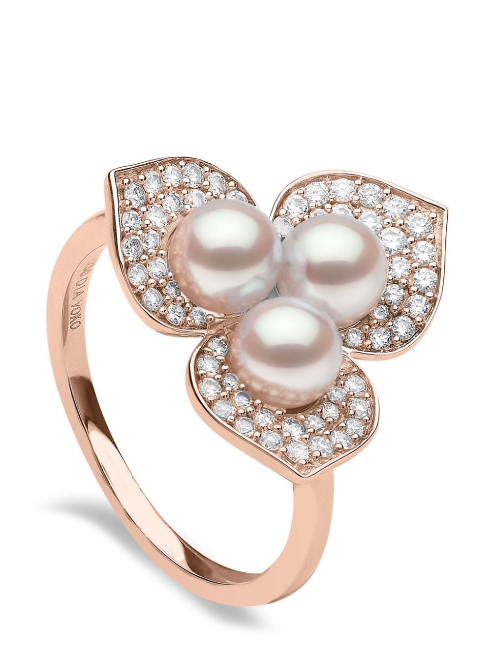 Yoko London 18kt rose gold Petal Akoya pearl and diamond ring - Pink von Yoko London