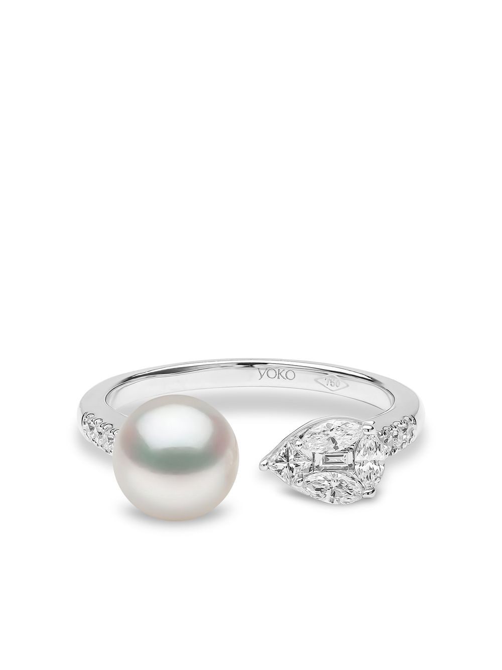 Yoko London 18kt white gold Starlight pearl and diamond ring - Silver von Yoko London