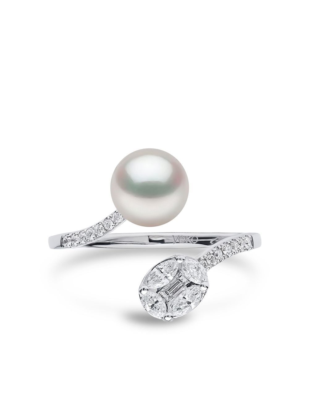 Yoko London 18kt white gold Starlight pearl and diamond ring - Silver von Yoko London