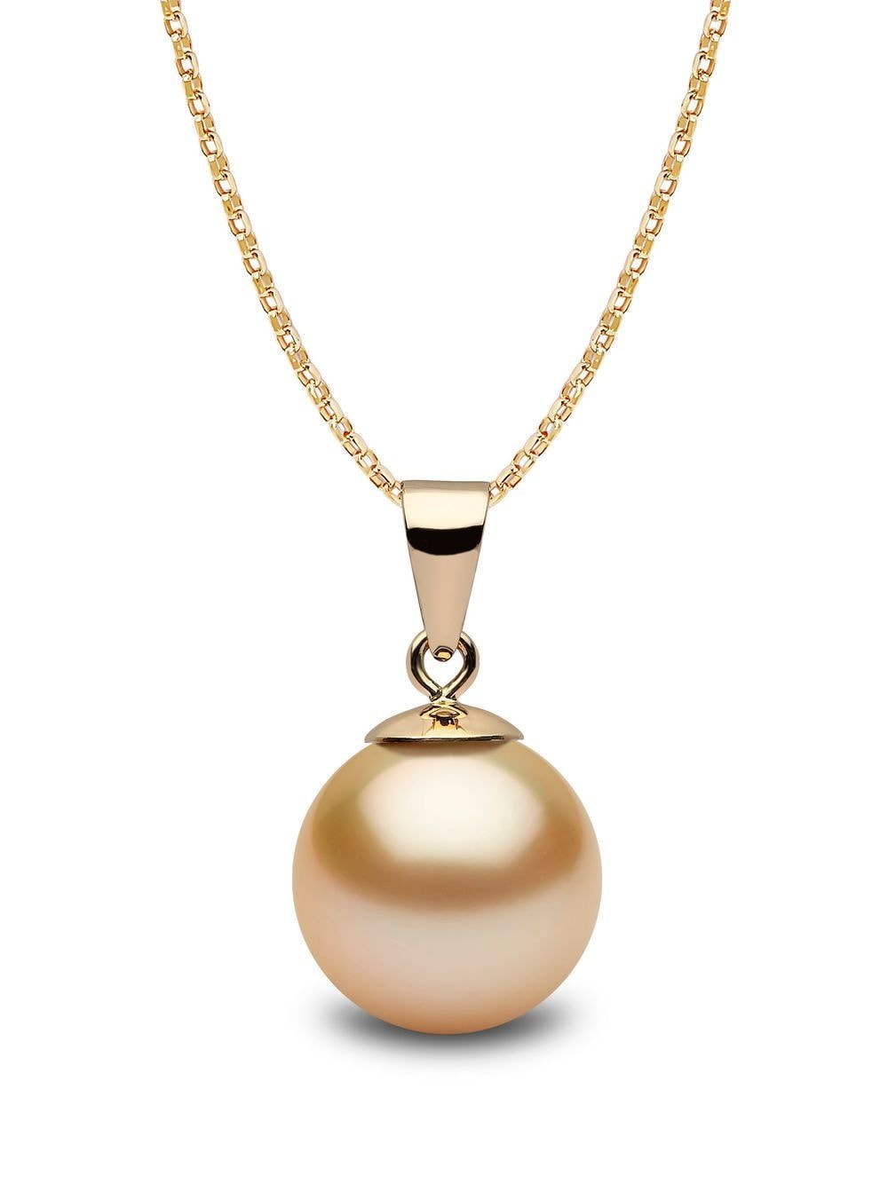 Yoko London 18kt yellow gold Classic 9mm Golden South Sea pearl pendant necklace von Yoko London
