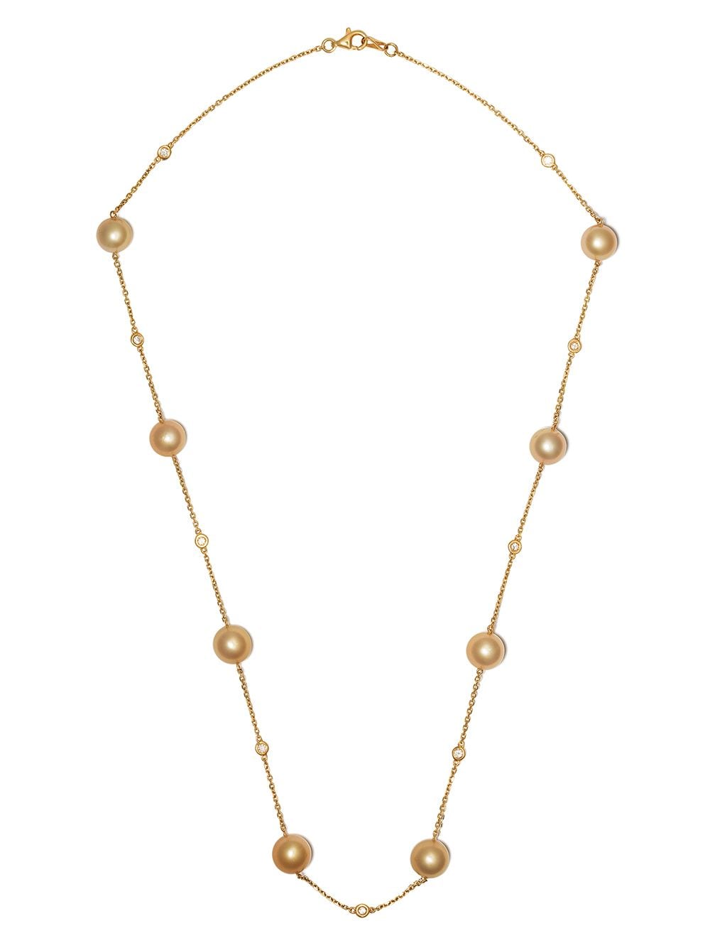 Yoko London 18kt yellow gold Classic Golden South Sea pearl and diamond necklace von Yoko London