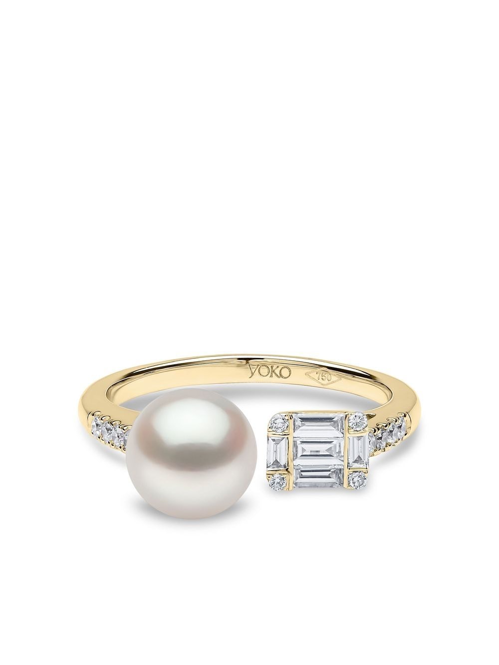 Yoko London 18kt yellow gold Starlight pearl and diamond ring von Yoko London