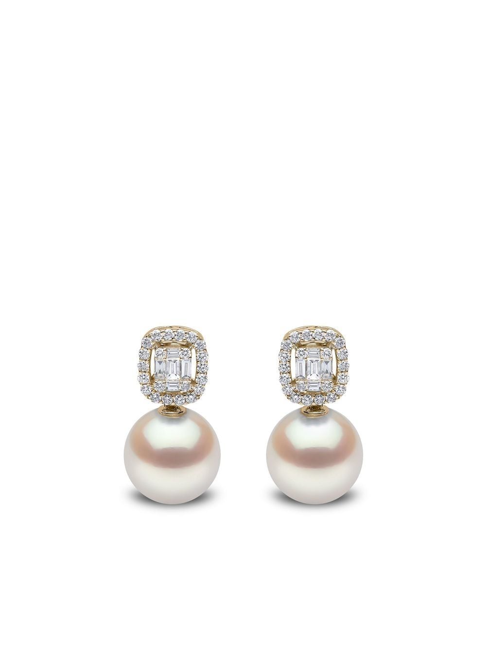 Yoko London 18kt yellow gold Starlight south sea pearl and diamond earrings von Yoko London