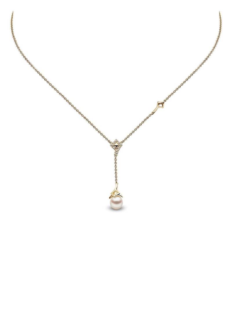 Yoko London 18kt yellow gold Trend freshwater pearl and diamond necklace von Yoko London