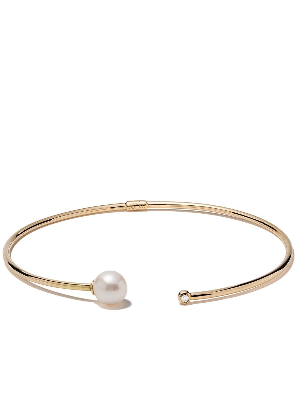 Yoko London 18kt yellow gold Trend freshwater pearl and diamond necklace von Yoko London