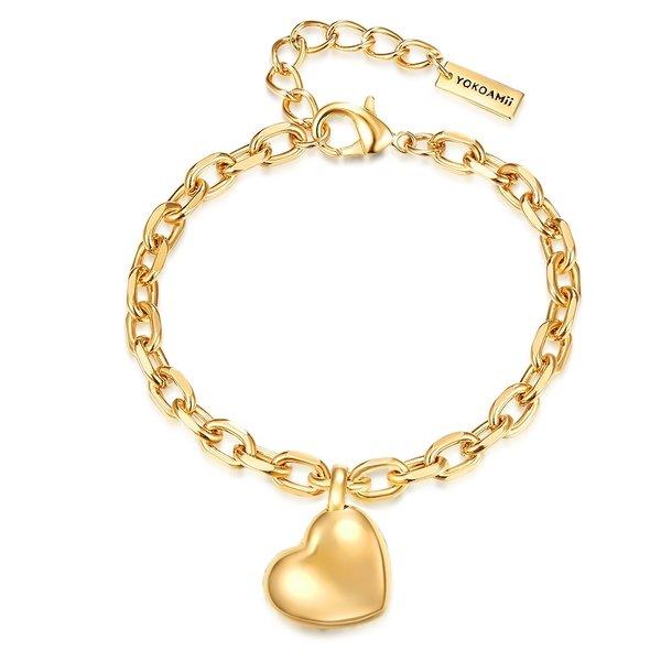 Armband Damen Gold 17cm von Yokoamii