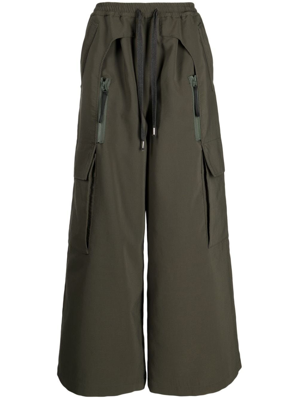 Yoshiokubo Temple multi-pocket trousers - Green von Yoshiokubo