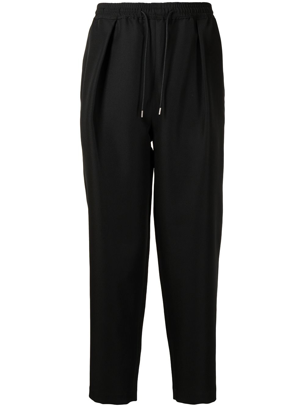 Yoshiokubo elasticated-waist tapered trousers - Black von Yoshiokubo