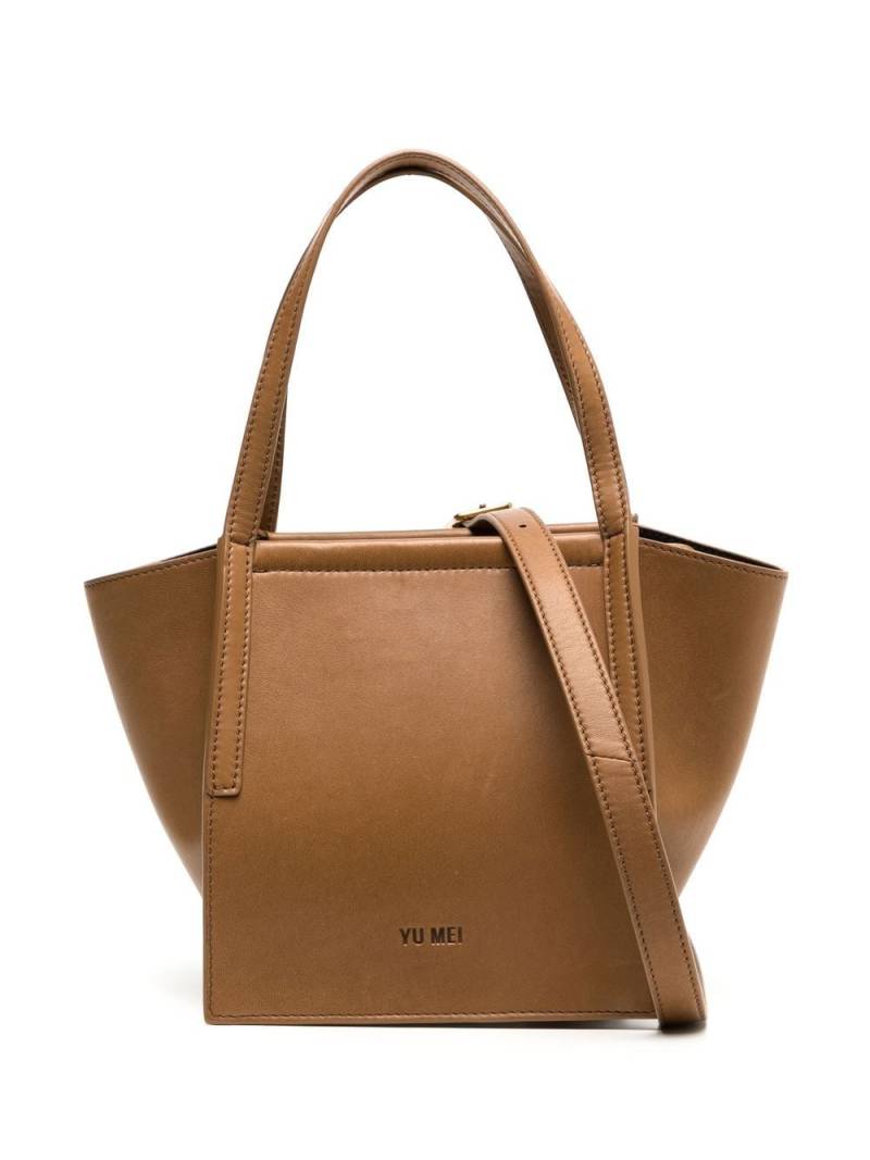 Yu Mei mini Milly nappa leather tote bag - Brown von Yu Mei
