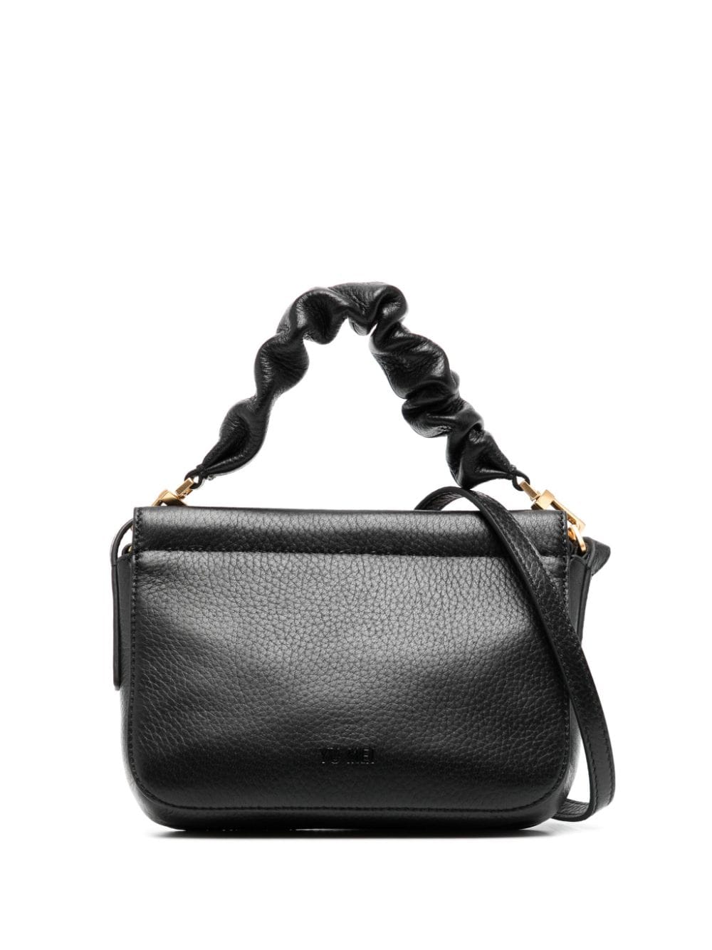 Yu Mei Scrunchie Vi leather crossbody bag - Black von Yu Mei