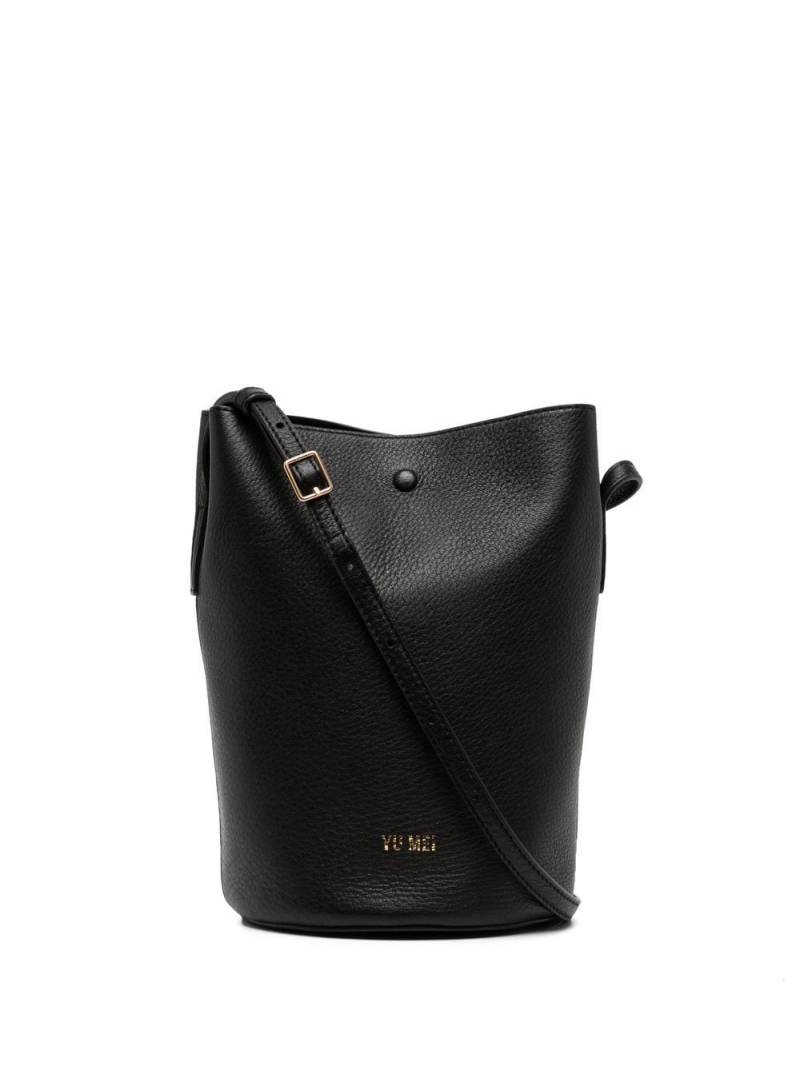 Yu Mei embossed-logo bucket bag - Black von Yu Mei