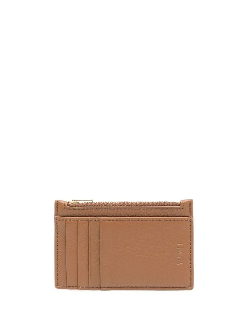 Yu Mei embossed-logo leather wallet - Brown von Yu Mei