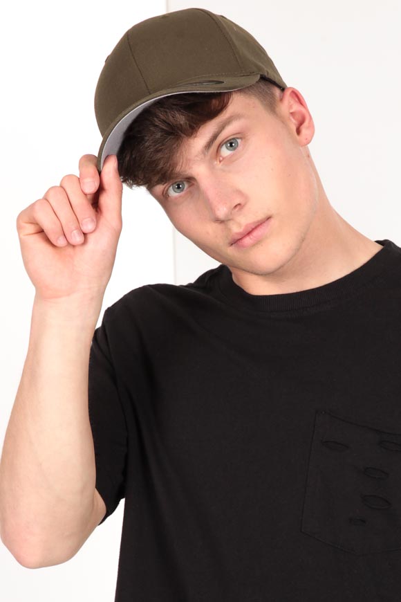 Yupoong Flexfit Cap | Olive Grün | Herren  | S/M von Yupoong