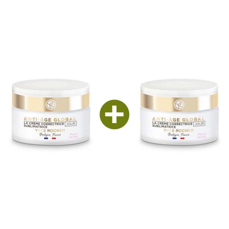Yves Rocher Tagescreme - 1 + 1 Korrigierende Schönheits-Creme Tag - Trockene Haut 50ml von Yves Rocher