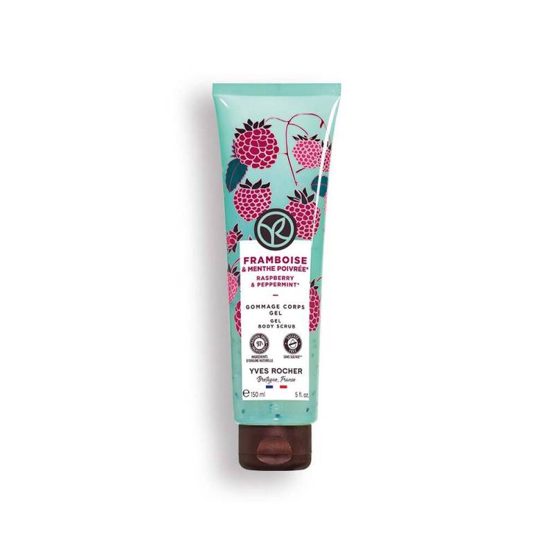 Yves Rocher Peeling - Körperpeeling-Gel Himbeere & Pfefferminze von Yves Rocher