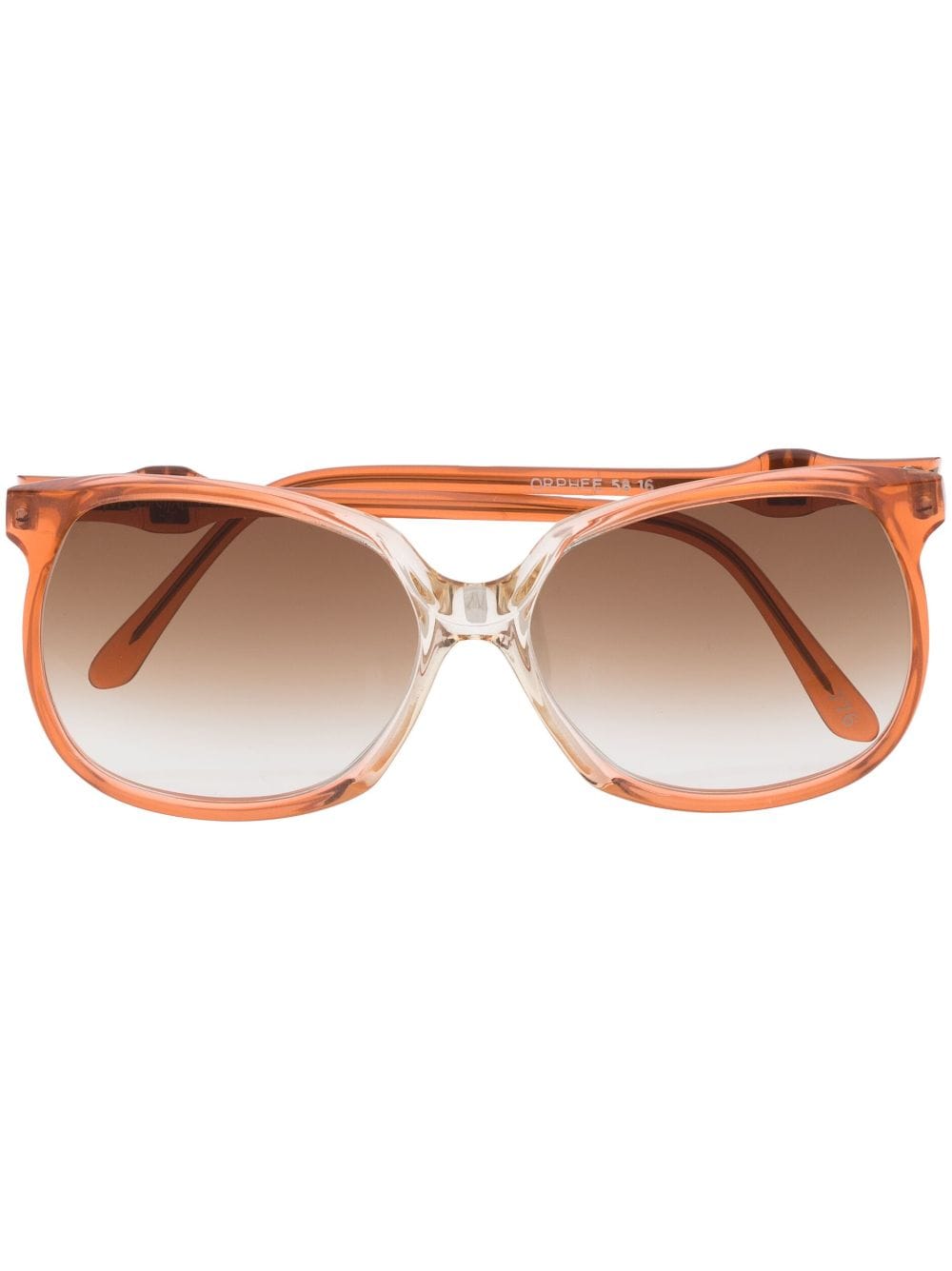 Saint Laurent Pre-Owned 1970s oversized gradient sunglasses - Orange von Saint Laurent Pre-Owned