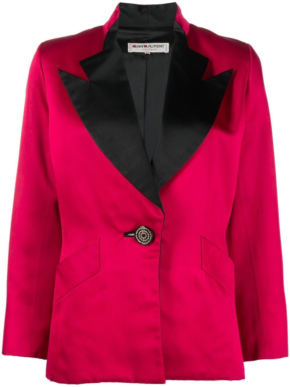 Saint Laurent Pre-Owned peak-lapels single-breasted jacket - Red von Saint Laurent Pre-Owned