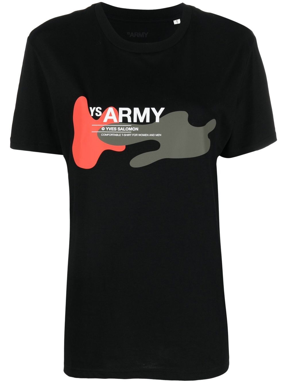 Yves Salomon YS Army graphic-print T-shirt - Black von Yves Salomon