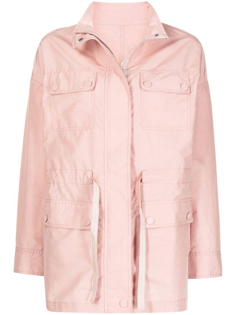 Yves Salomon cargo-pocket drawstring shirt jacket - Pink von Yves Salomon