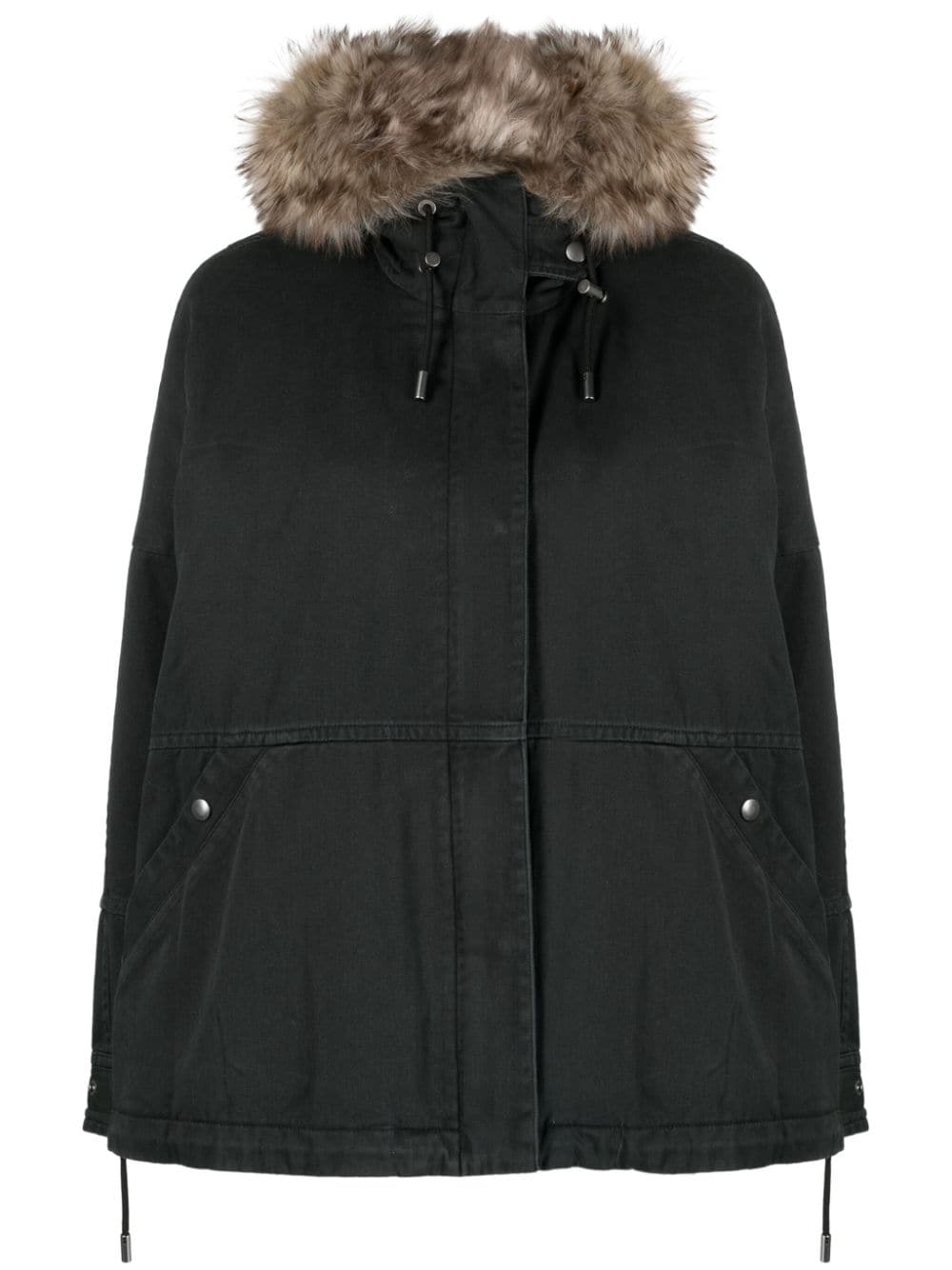 Yves Salomon detachable-hood padded parka - Blue von Yves Salomon