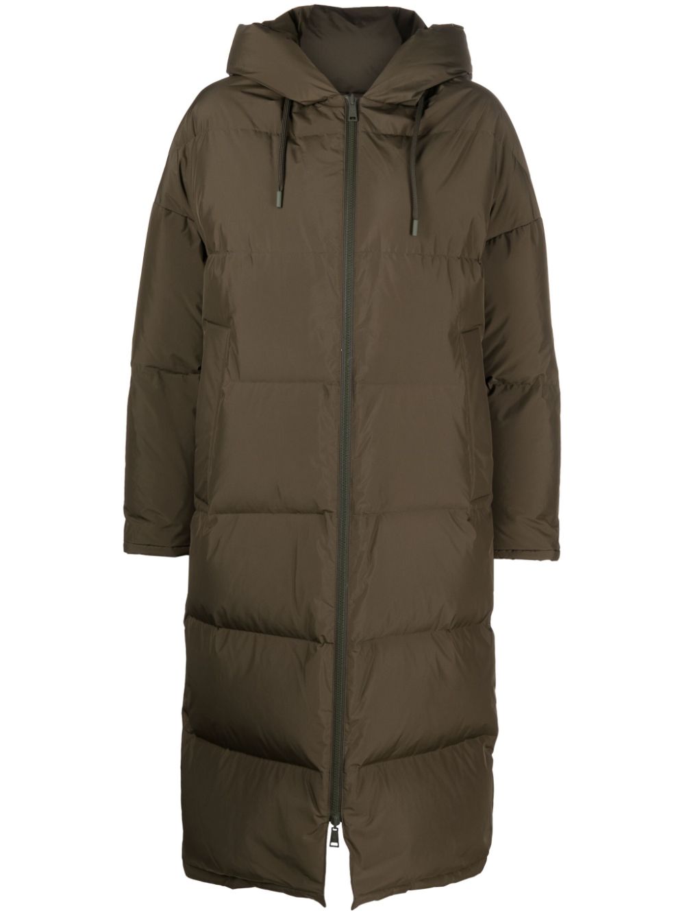 Yves Salomon hooded feather-padded coat - Green von Yves Salomon