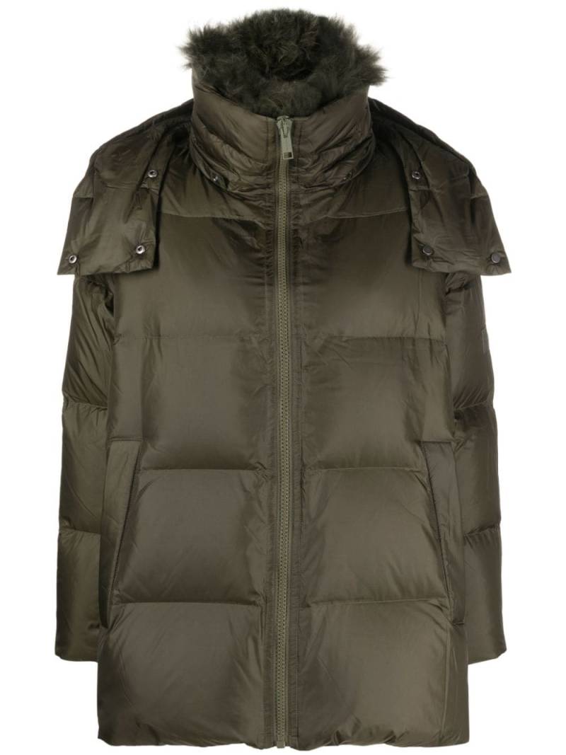 Yves Salomon hooded padded coat - Green von Yves Salomon