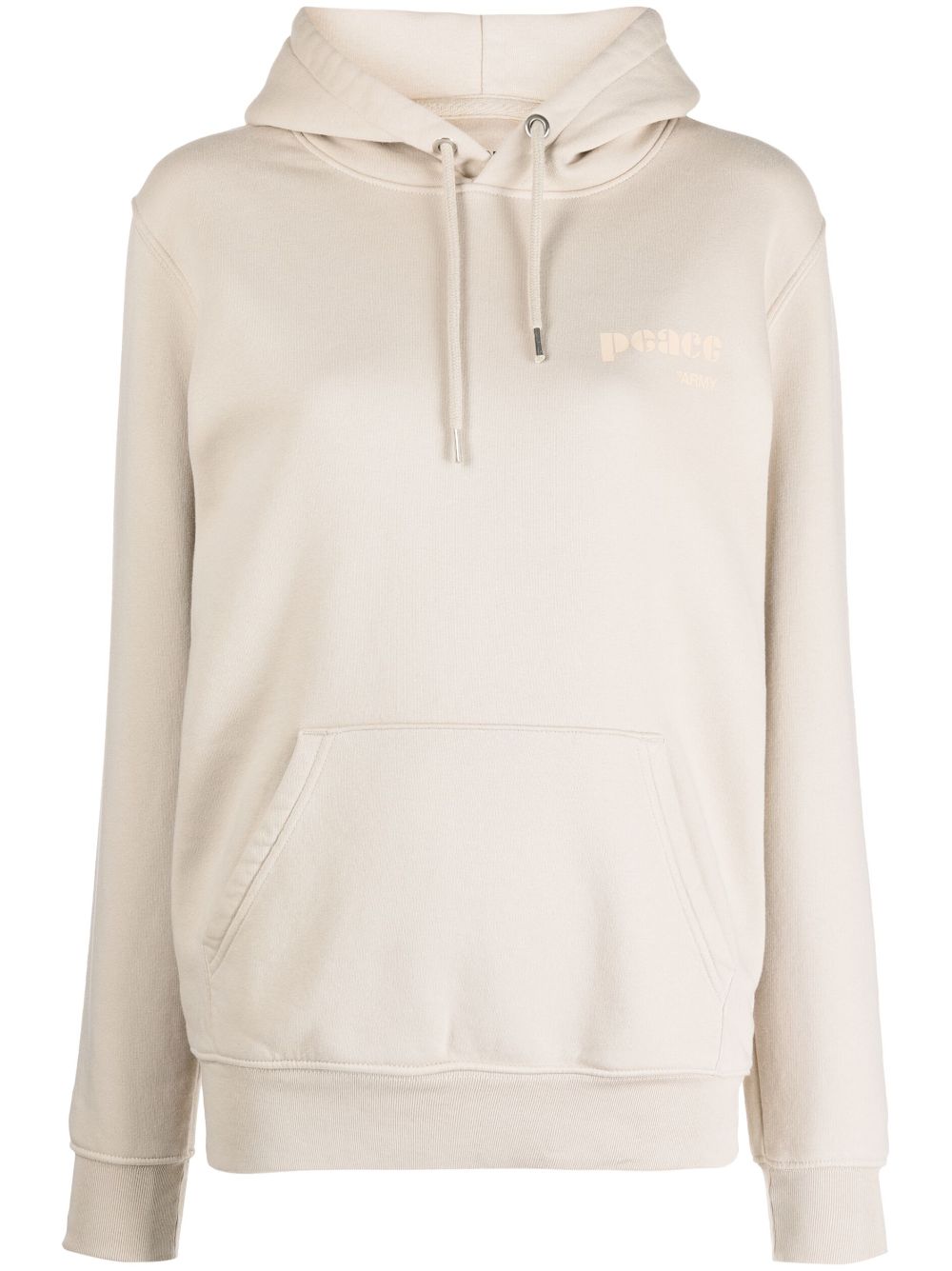 Yves Salomon logo-print hoodie - Neutrals von Yves Salomon