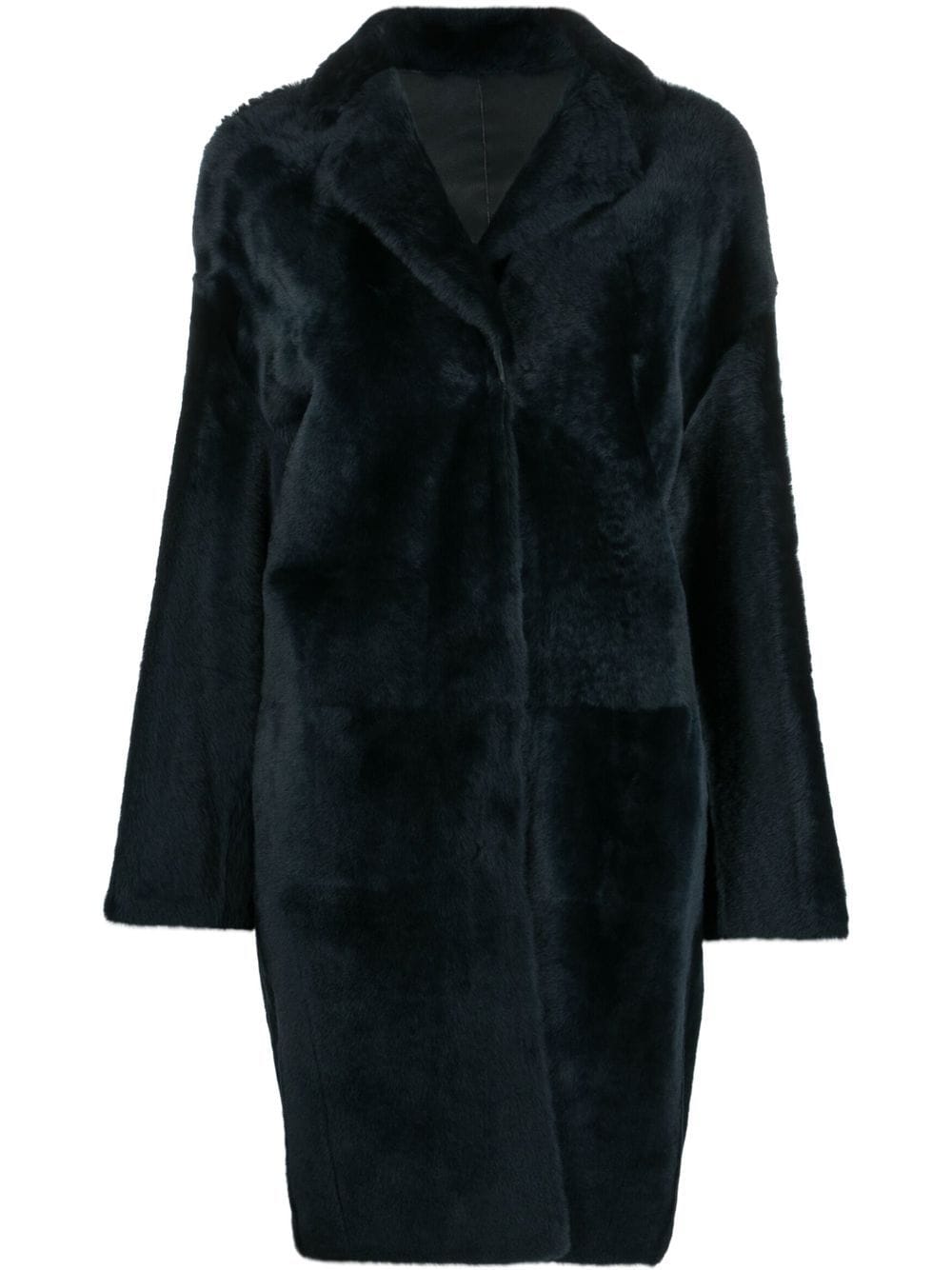 Yves Salomon oversized shearling coat - Blue von Yves Salomon