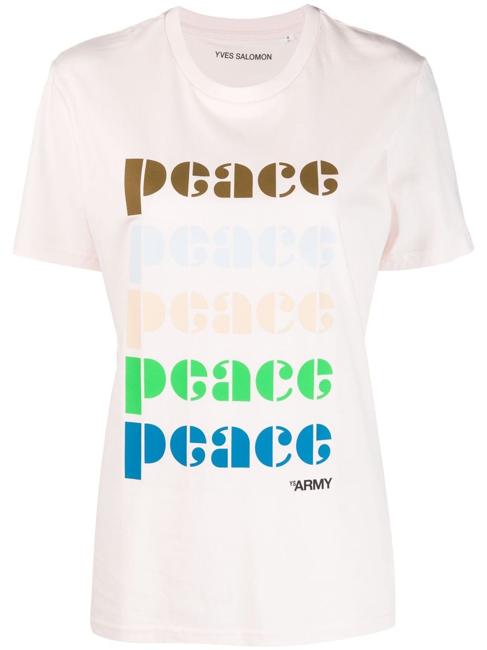 Yves Salomon peace-print organic-cotton T-shirt - Pink von Yves Salomon