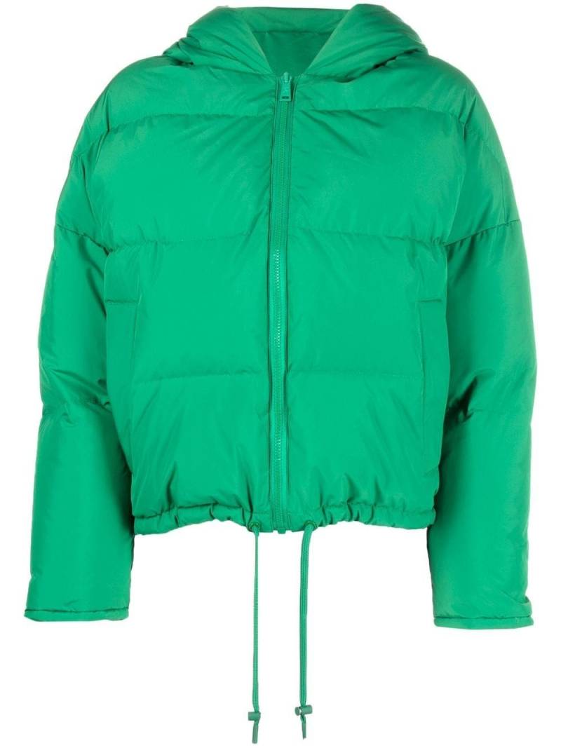 Yves Salomon reversible hooded padded jacket - Green von Yves Salomon