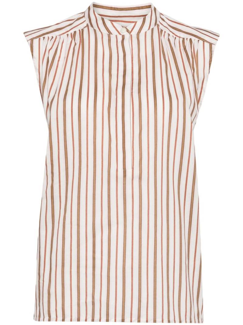 Yves Salomon striped sleeveless blouse - Pink von Yves Salomon