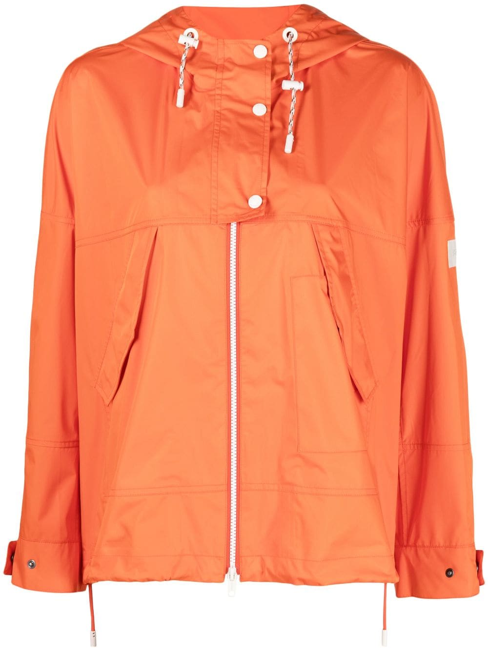 Yves Salomon zip-up hooded parka - Orange von Yves Salomon