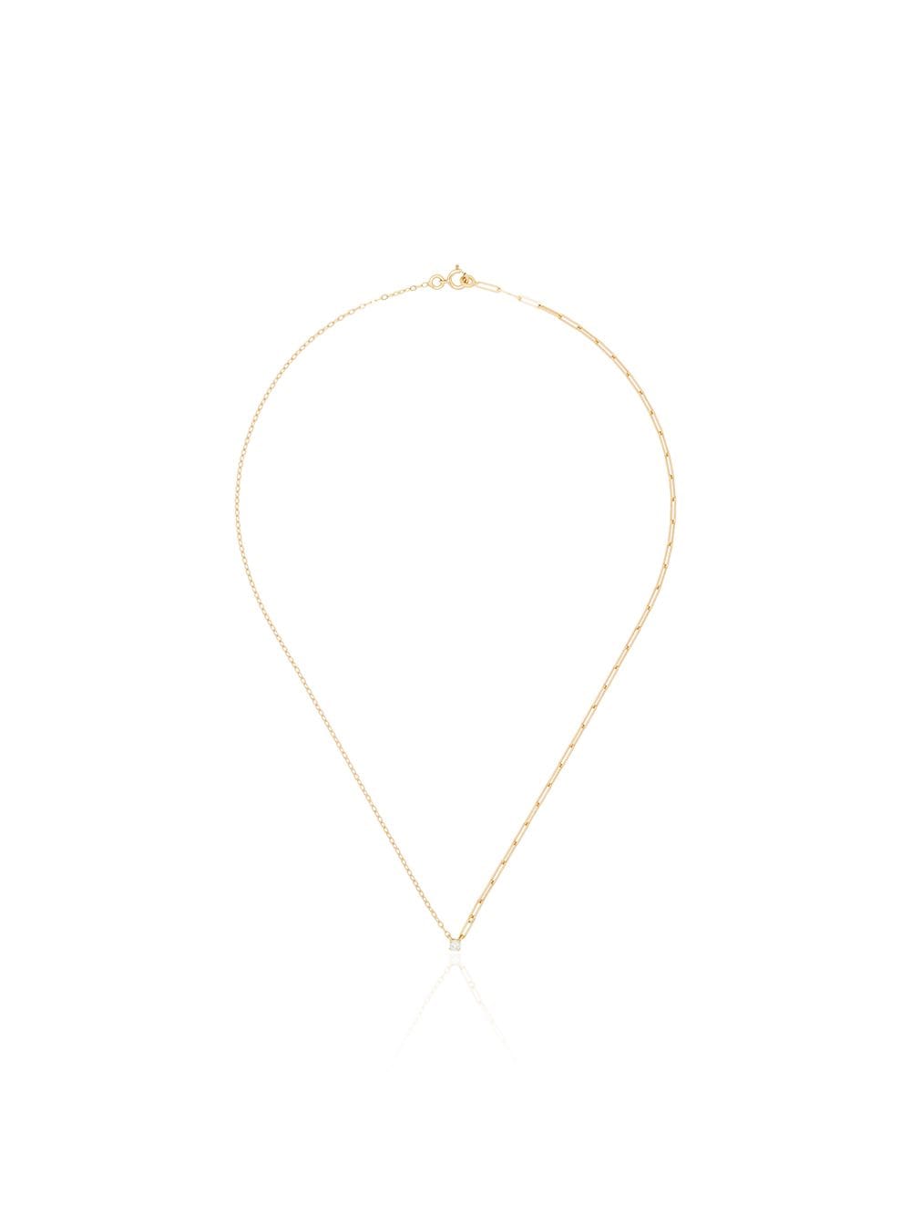 Yvonne Léon 18kt yellow gold mixed chain diamond necklace von Yvonne Léon