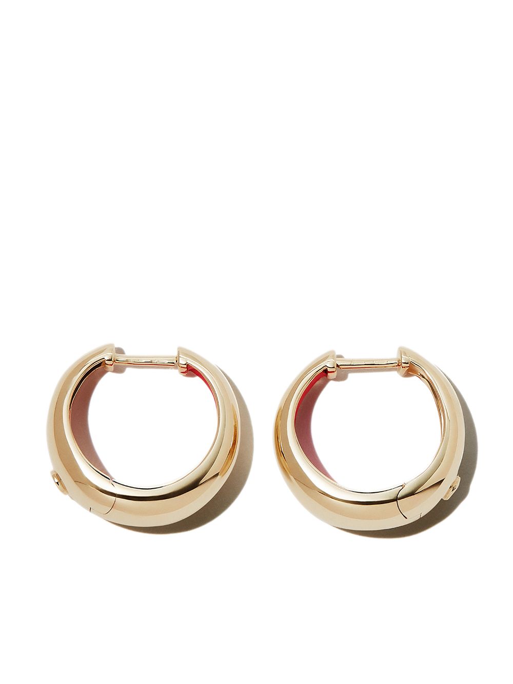 Yvonne Léon 9K yellow gold diamond hoop earrings von Yvonne Léon