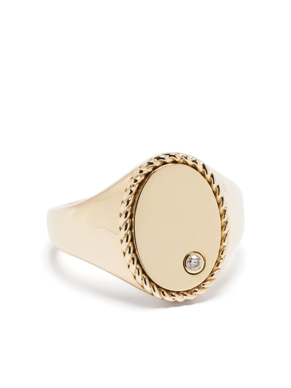 Yvonne Léon 9kt yellow gold Chevalier Oval signet ring von Yvonne Léon