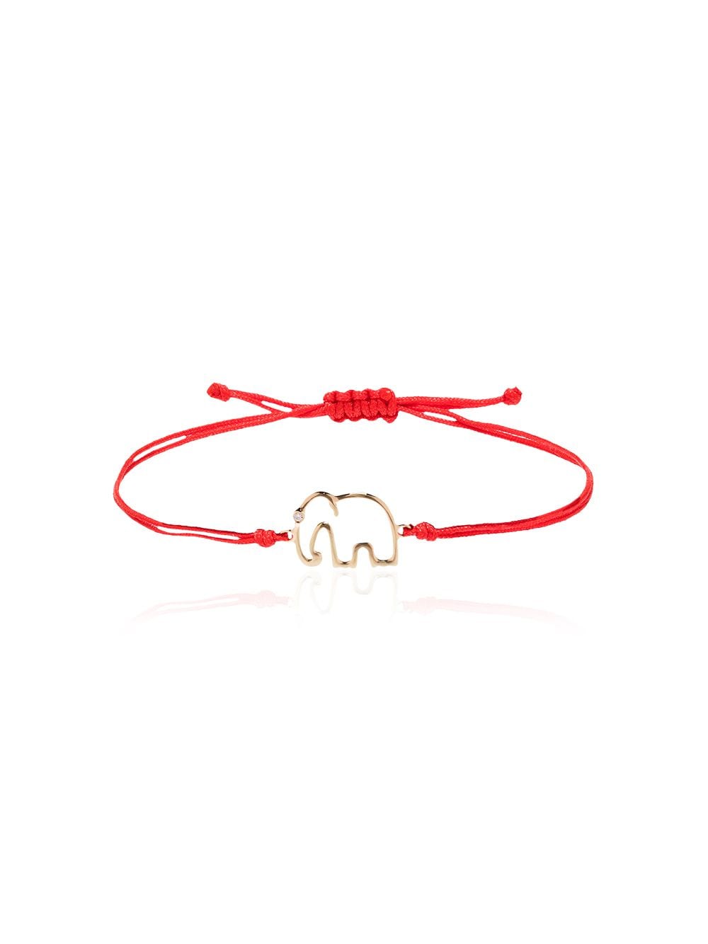 Yvonne Léon Elephant tie bracelet - Red von Yvonne Léon