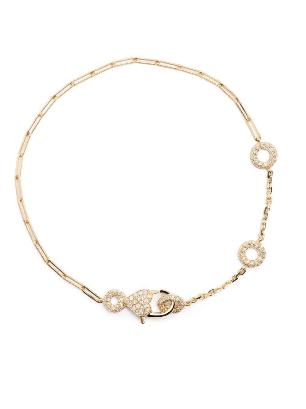 Yvonne Léon Solitaire Donuts 18kt yellow gold diamond bracelet von Yvonne Léon