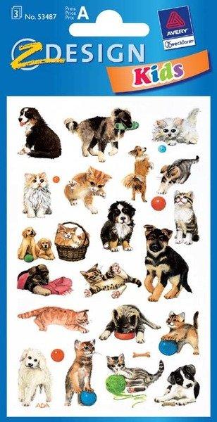 Sticker Kids 53487 Hunde/Katzen 3 Stück Sticker Kids 53487 Hunde/Katzen 3 Stück