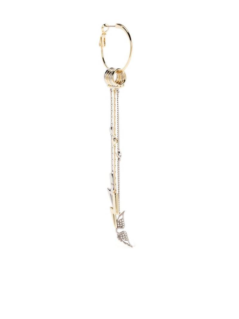 Zadig&Voltaire crystal-embellished draped earring - Gold von Zadig&Voltaire
