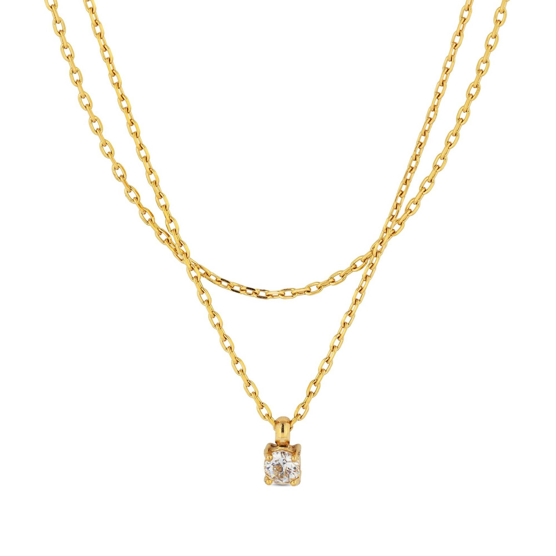 Halskette Damen Gold 32+8CM von ZAG Bijoux
