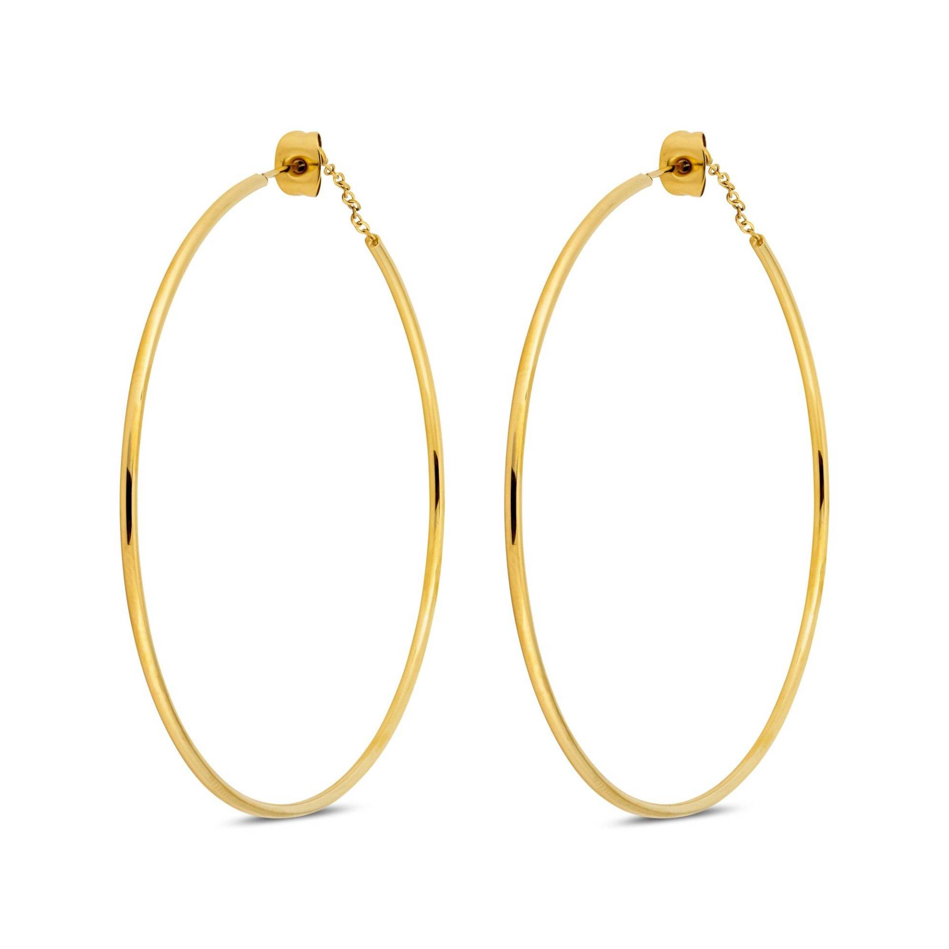 Ohrringe Damen Goldfarben 60mm von ZAG Bijoux