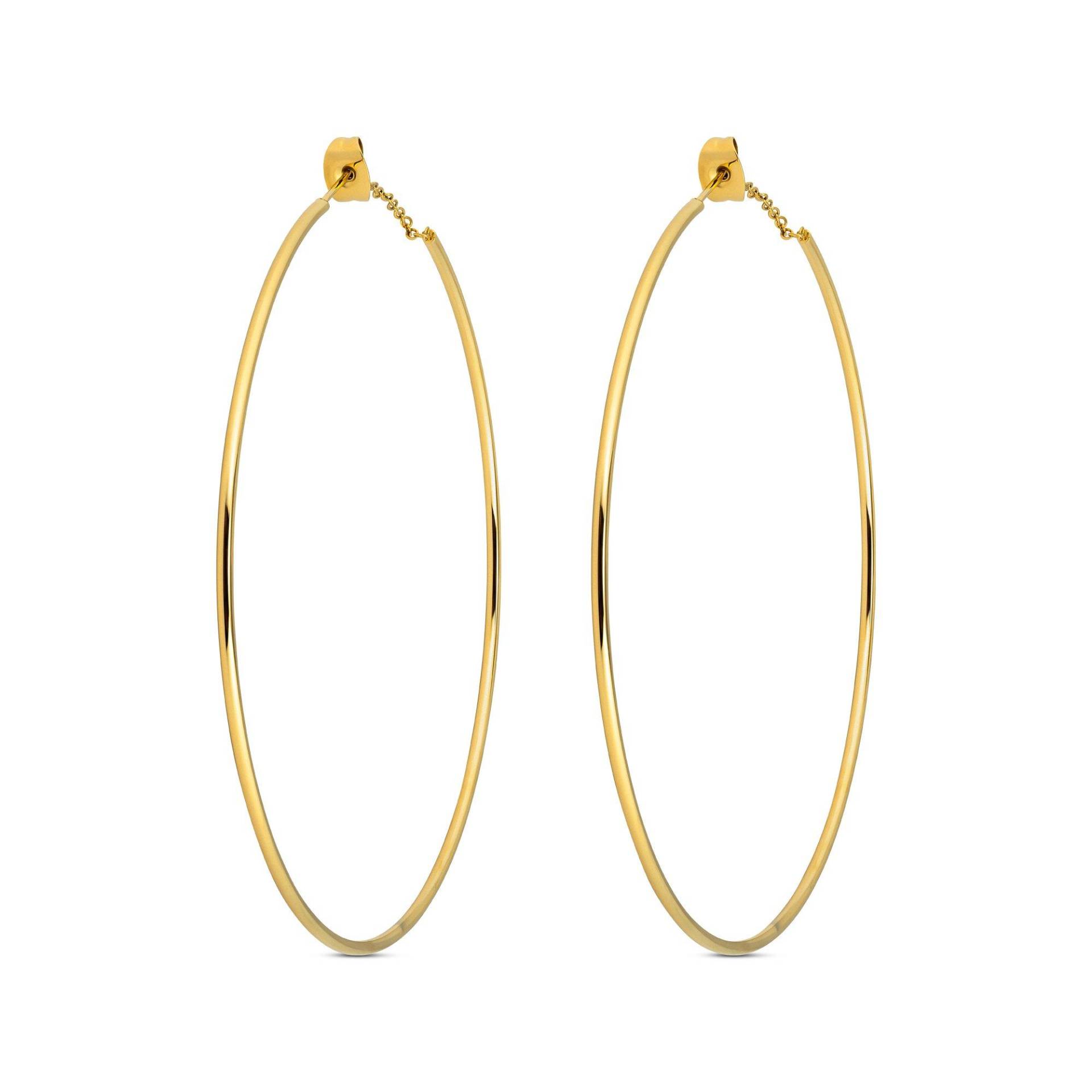 Ohrringe Damen Goldfarben 70mm von ZAG Bijoux