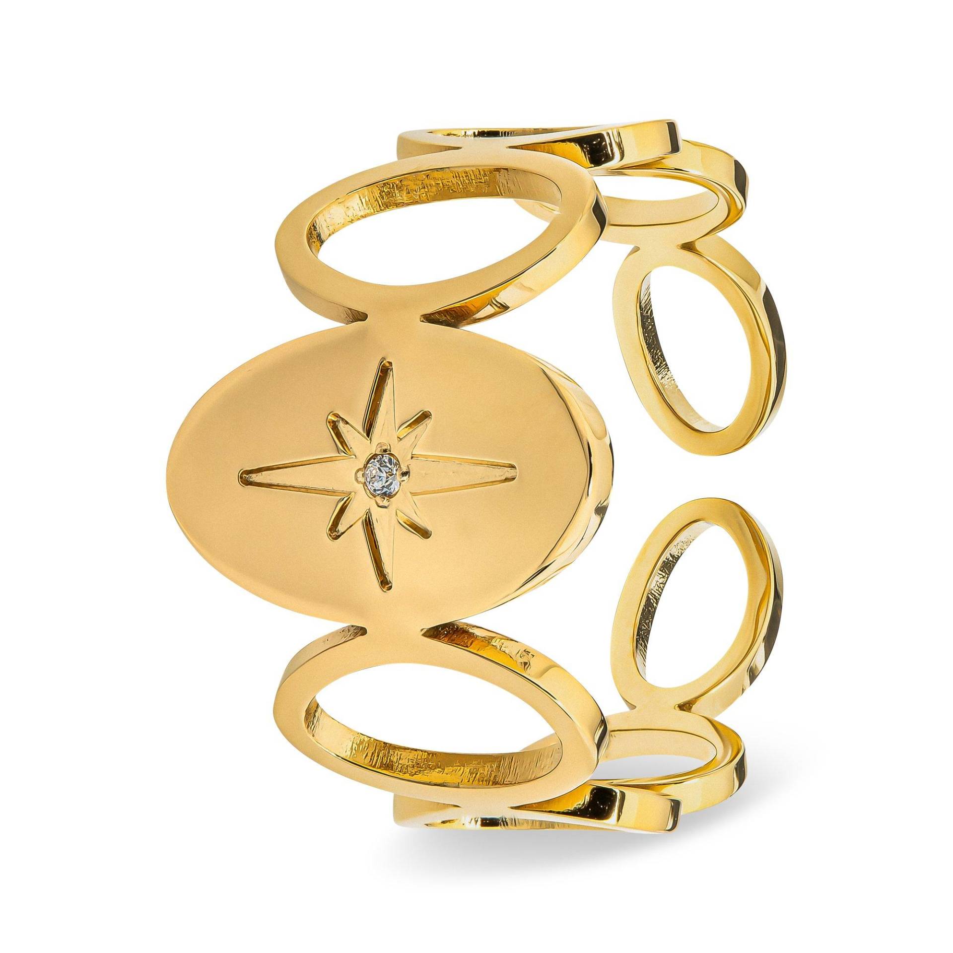 Ring Damen Goldfarben Verstellbar von ZAG Bijoux